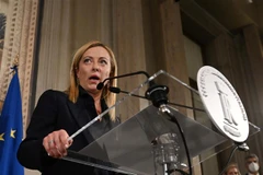 Thủ tướng Italy Giorgia Meloni. (Ảnh: THX/TTXVN)