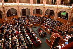Một phiên họp của Quốc hội Hungary. (Ảnh: AFP/TTXVN)
