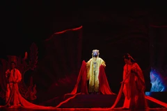 Một trích đoạn trong vở cải lương "Vì nghĩa nước non." (Nguồn: Nhà hát Cải lương Việt Nam)