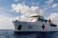 Tàu 561 - Bệnh viện nổi trên biển, niềm tự hào của quân đội nhân dân Việt Nam. (Ảnh: TTXVN phát)