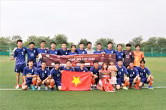 Đội bóng 3 miền FC - Gwangju khu vực Gyeonggi. (Ảnh: Khánh Vân/TTXVN)