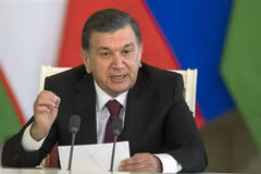 Tổng thống tái đắc cử Uzbekistan Shavkat Mirziyoyev. (Ảnh: AFP/TTXVN)