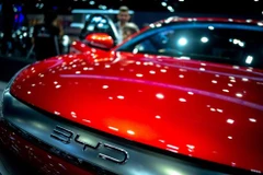 Mẫu xe điện YD Atto 3 EV được trưng bày tại Triển lãm Ôtô Quốc tế Thái Lan lần thứ 39, ở Bangkok, Thái Lan, ngày 30/11/2022. (Nguồn: Reuters)