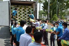 Đồng Tháp xuất khẩu lô xoài đầu năm 2022 sang thị trường châu Âu. (Ảnh: Nhựt An/TTXVN)