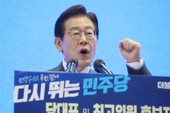 Ông Lee Jae-myung phát biểu tại Daegu, Hàn Quốc, ngày 6/8/2022. (Ảnh: Yonhap/TTXVN)