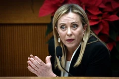 Thủ tướng Italy Giorgia Meloni. (Ảnh: AFP/TTXVN)