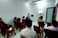 Nhóm người sinh hoạt tôn giáo trái phép liên quan "Hội thánh Đức Chúa Trời mẹ" tại Hội An. (Nguồn: Báo Tiền phong)