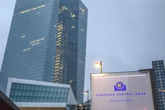 Trụ sở Ngân hàng Trung ương châu Âu tại Frankfurt am Main, miền Tây Đức. (Ảnh: AFP/TTXVN)