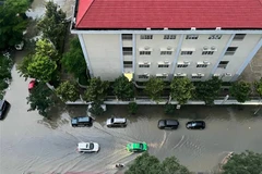 TP.HCM: Mưa lớn kết hợp triều cường, nhiều phố ngập sâu trong nước