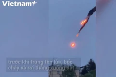 Phòng không Ukraine bắn cháy UAV "quân mình" trên bầu trời Kiev