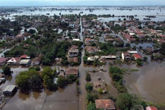 Miền Trung Hy Lạp lại ngập lụt nặng nề do ảnh hưởng cơn bão Elias