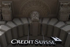 Biểu tượng ngân hàng Credit Suisse tại trụ sở ở Zurich, Thụy Sĩ. (Ảnh: AFP/TTXVN)