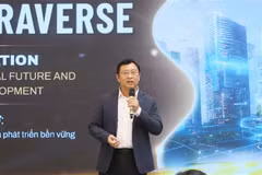 Ông Phạm Hồng Quất, Cục trưởng Cục Phát triển Thị trường và Doanh nghiệp Khoa học và Công nghệ, Bộ Khoa học và Công nghệ phát biểu khai mạc sự kiện. (Ảnh: Đinh Hằng/TTXVN)