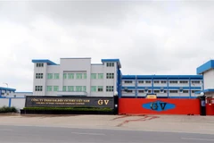 Công ty TNHH Golden Victory Việt Nam tại xã Nghĩa Minh, huyện Nghĩa Hưng, tỉnh Nam Định. (Ảnh: Nguyễn Lành/TTXVN)