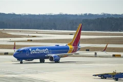 Máy bay của Hãng hàng không Southwest Airlines tại sân bay quốc tế Baltimore Washington, gần Baltimore, Maryland, Mỹ, ngày 13/3/2019. (Ảnh: AFP/ TTXVN)