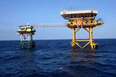 Nhà giàn DK1/12 trên vùng biển thềm lục địa phía Nam Tổ quốc. (Ảnh minh họa: Thành Đạt/TTXVN)