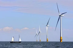 Trang trại điện gió của Anh ở Biển Bắc. (Ảnh: AFP/ TTXVN)