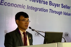 Ông Bùi Trung Thướng, đại diện Bộ Công Thương Việt Nam phát biểu tại Hội nghị. (Ảnh: Huy Lê/Vietnam+)