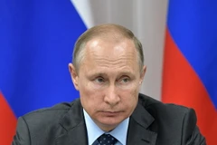 Tổng thống Nga Vladimir Putin trong cuộc họp ở Novobureisky, Nga. (Nguồn: EPA/TTXVN)