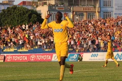 Cầu thủ Omar của đội FLC Thanh Hóa. (Ảnh:Trịnh Duy Hưng/TTXVN)