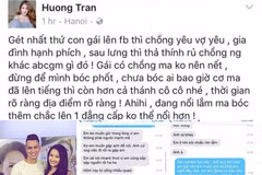 Vợ diễn viên Việt Anh ''tố'' Bảo Thanh cố tình mồi chài chồng cô bằng những tin nhắn mùi mẫn rủ rê hẹn hò.