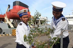 Không khí đón tết sớm của chiến sỹ trên quần đảo Trường Sa 