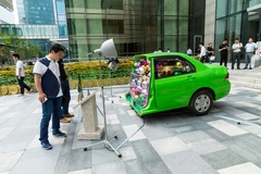 Một buổi triển lãm nhằm giáo dục nhận thức bảo vệ môi trường đã được tổ chức ở Thượng Hải vào ngày 21/9. (Nguồn: CCTVNews)