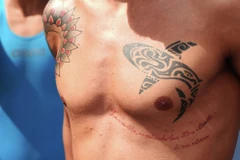 Federico Vanelli (Italy) khởi động trước khi bơi 5km. (Nguồn: Sputniknews)