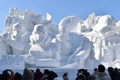 [Photo] Chiêm ngưỡng các tác phẩm tại Liên hoan băng tuyết Sapporo