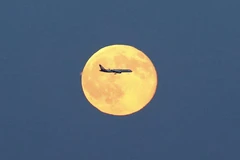 Mặt trăng xanh này xuất hiện vào ngày 31/7. (Nguồn: CCTVNews)