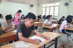 Thí sinh dự thi trung học phổ thông quốc gia. (Ảnh: Phạm Mai/Vietnam+)