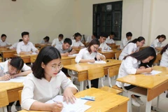 Thí sinh dự thi trung học phổ thông quốc gia. (Ảnh: Quý Trung/TTXVN)