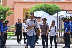 Thí sinh dự thi trung học phổ thông quốc gia. (Ảnh: Minh Quyết/TTXVN)