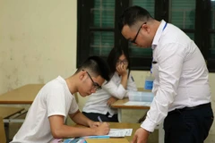 Thí sinh dự thi trung học phổ thông quốc gia. (Ảnh: Thanh Tùng/TTXVN)