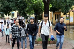 Thí sinh dự thi trung học phổ thông quốc gia. (Ảnh: TTXVN)