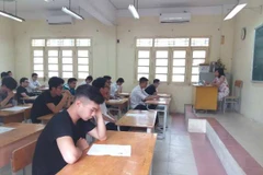 Thí sinh dự thi trung học phổ thông quốc gia. (Ảnh:Phạm MaiVietnam+)