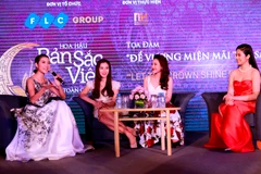 Cuộc chia sẻ kinh nghiệm của những người đẹp từng có kinh nghiệm tham gia các cuộc thi nhan sắc trong nước và quốc tế. (Ảnh: BTC)