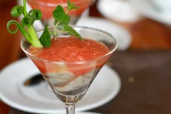 Cocktail hàu. (Ảnh: Xuân Mai/Vietnam+)