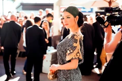 Lý Nhã Kỳ ngày thứ hai ở Liên hoan phim Cannes. (Ảnh: Lê Thiện Viễn)