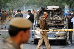 Hiện trường vụ tấn công tại Ấn Độ (Ảnh: TTXVN/AFP)