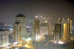 Một góc khu chung cư Trung Hòa-Nhân Chính, quận Thanh Xuân, Hà Nội. (Ảnh: Tuấn Anh/TTXVN)