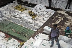 Về danh nghĩa, tàu Chong Chon Gang chở theo mặt hàng đường từ Cuba (Nguồn: AFP)