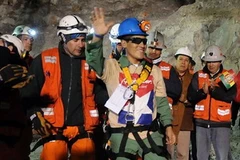 Carlos Mamani, thợ mỏ người Bolivia được cứu thoát (Ảnh: BBC)