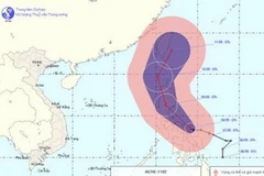 Đường đi của cơn bão. (Nguồn: nchmf.gov.vn)