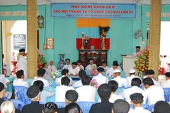 Hội nghị giao lưu các Hội thánh và tổ chức Cao Đài lần thứ III (Ảnh: Văn Trí/TTXVN)