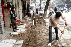 Từ 2/6 đến hết tháng 10/2010, các tuyến phố nội thành sẽ không ngổn ngang như thế này nữa. (Nguồn: Internet)