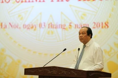 Người phát ngôn Chính phủ Mai Tiến Dũng. (Ảnh: Minh Sơn/Vietnam+)