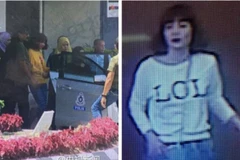 Hình ảnh trích từ camera giám sát về một phụ nữ bị nghi có liên quan tới cái chết của công dân Triều Tiên. (Nguồn: New Straits Times)