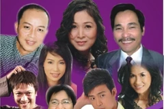 Các danh hài sẽ đem đến tiếng cười cho khán giả Thủ đô vào đêm đầu năm mới. (Ảnh: Đoàn kịch Phú Nhuận cung cấp).