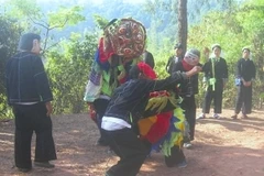 Múa sư tử của người Nùng (Nguồn: Bảo tàng Dân tộc học Việt Nam).